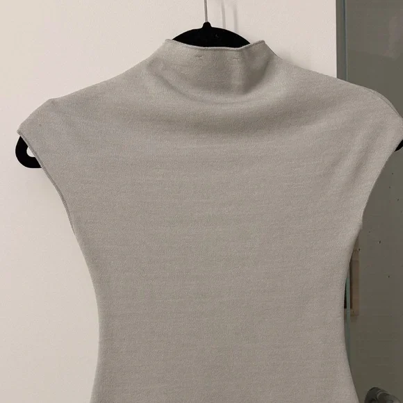 Zara Light Gray Mini Dress - Picture 3 of 4